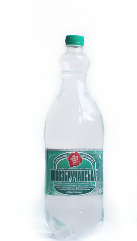 Вода мінеральна НОВОЗБРУЧАНСЬКА-1, слабогазована, 1,5 л.